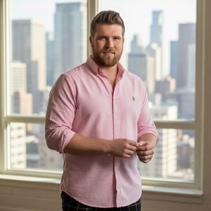 Ralph Lauren Light Pink Men's Button Down Shirt